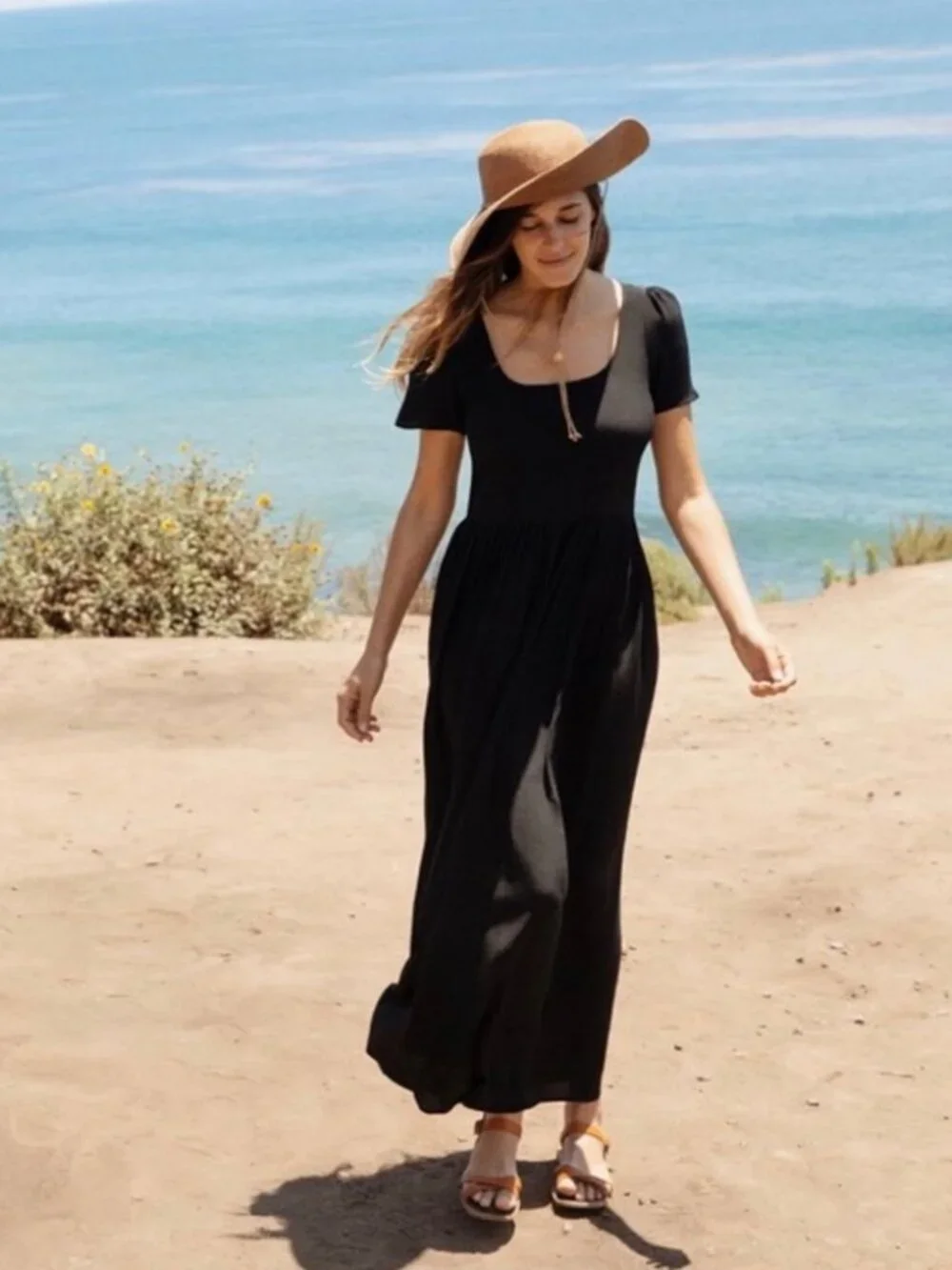 chocolate brown cotton dress Sleeve and Neck Gathered — Girls Dress COLOR:Deep Green Enjoy effortless elegance with evening-dresses Eydis zebra satin slip